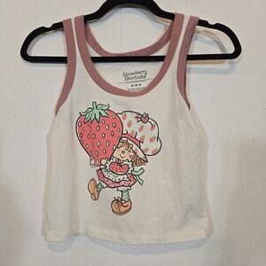 Retro Y2k Strawberry Shortcake Cropped Tank Top